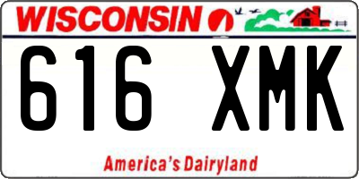 WI license plate 616XMK