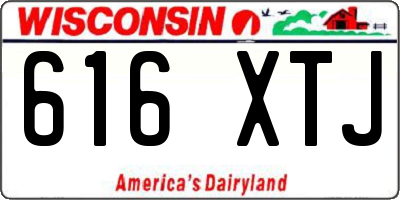 WI license plate 616XTJ