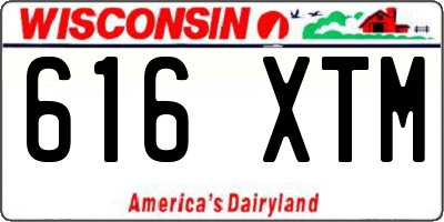 WI license plate 616XTM