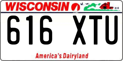 WI license plate 616XTU