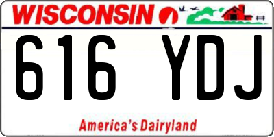 WI license plate 616YDJ