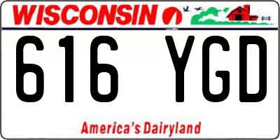 WI license plate 616YGD