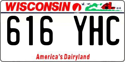 WI license plate 616YHC