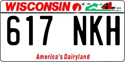 WI license plate 617NKH