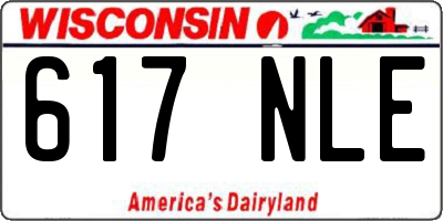 WI license plate 617NLE