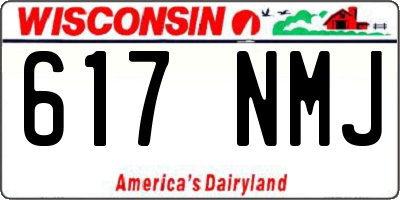 WI license plate 617NMJ