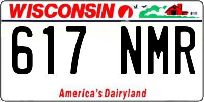 WI license plate 617NMR