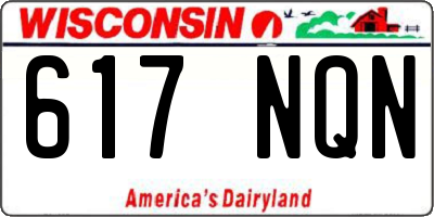 WI license plate 617NQN