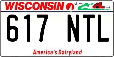 WI license plate 617NTL