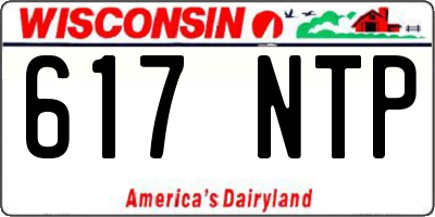 WI license plate 617NTP