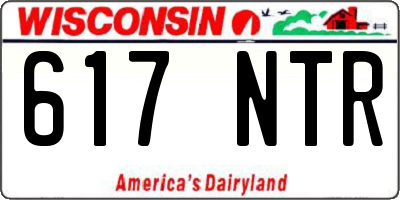 WI license plate 617NTR
