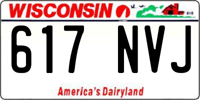 WI license plate 617NVJ