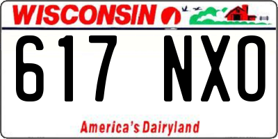 WI license plate 617NXO
