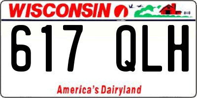 WI license plate 617QLH