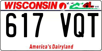 WI license plate 617VQT
