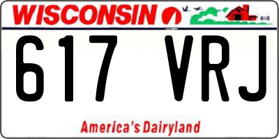 WI license plate 617VRJ