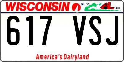 WI license plate 617VSJ