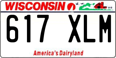 WI license plate 617XLM