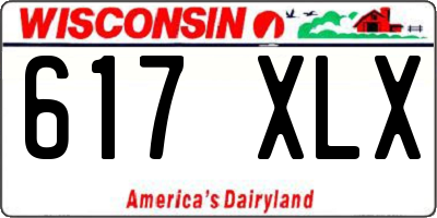 WI license plate 617XLX