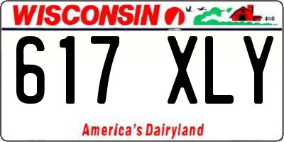 WI license plate 617XLY