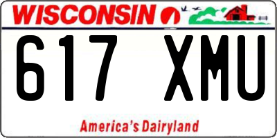 WI license plate 617XMU