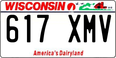 WI license plate 617XMV