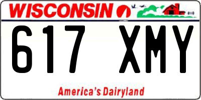 WI license plate 617XMY