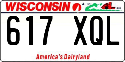 WI license plate 617XQL