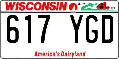 WI license plate 617YGD