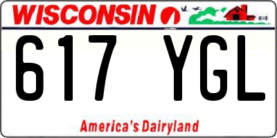 WI license plate 617YGL
