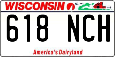 WI license plate 618NCH