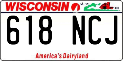 WI license plate 618NCJ