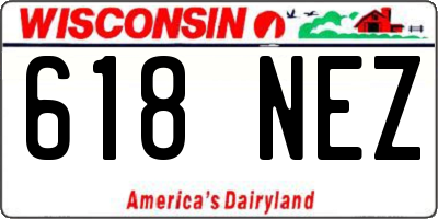 WI license plate 618NEZ