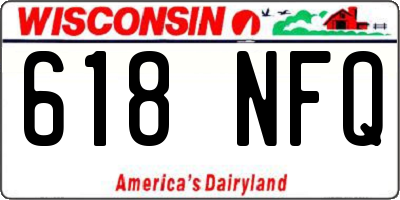 WI license plate 618NFQ