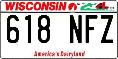 WI license plate 618NFZ