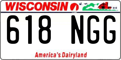 WI license plate 618NGG