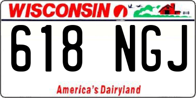 WI license plate 618NGJ
