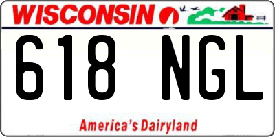 WI license plate 618NGL