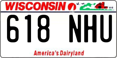 WI license plate 618NHU