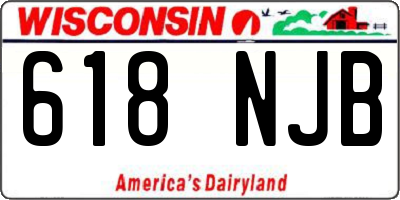 WI license plate 618NJB
