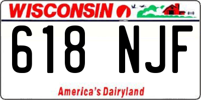 WI license plate 618NJF