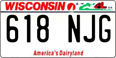 WI license plate 618NJG