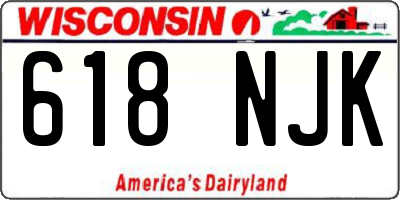WI license plate 618NJK