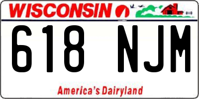 WI license plate 618NJM
