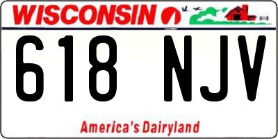 WI license plate 618NJV