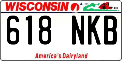 WI license plate 618NKB