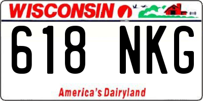 WI license plate 618NKG