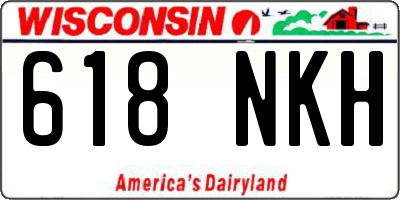 WI license plate 618NKH