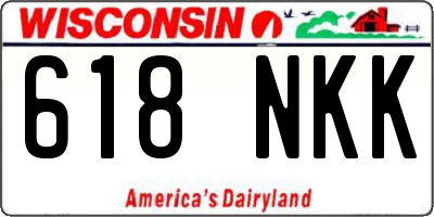 WI license plate 618NKK