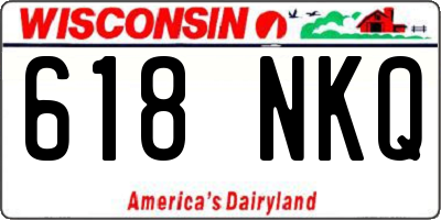WI license plate 618NKQ
